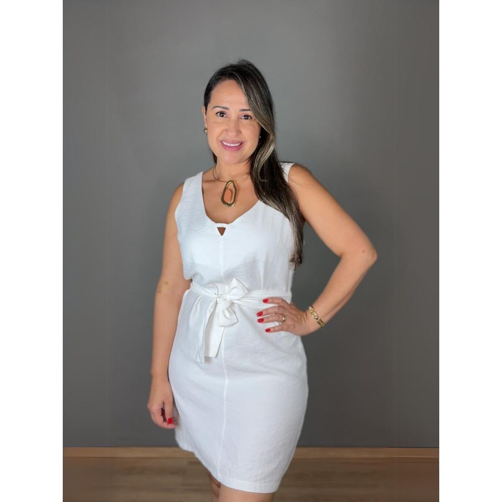 Vestido Regata Curto Com Faixa Marant REF:ZK1429