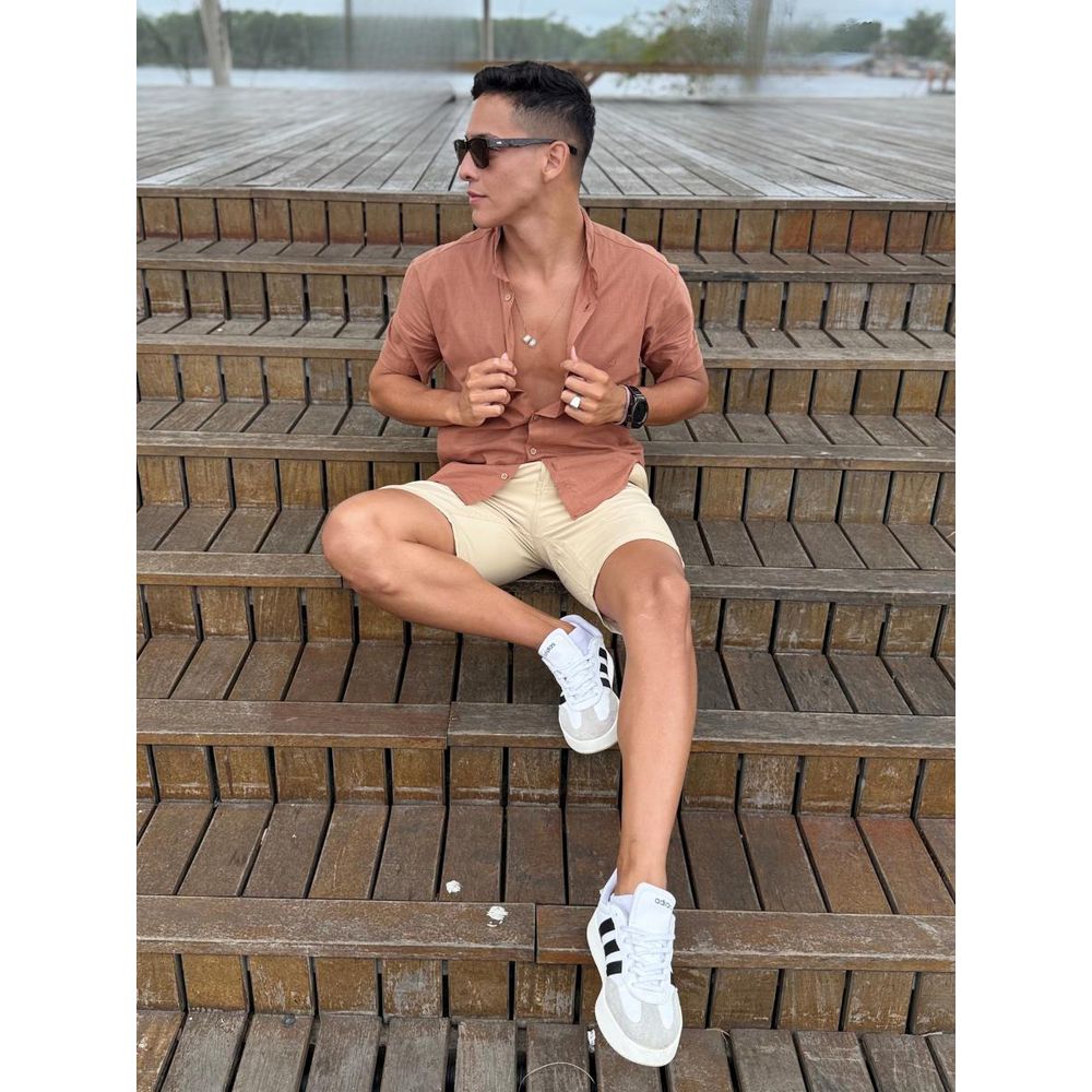 Camisa Gola Padre Viscolinho REF:25114