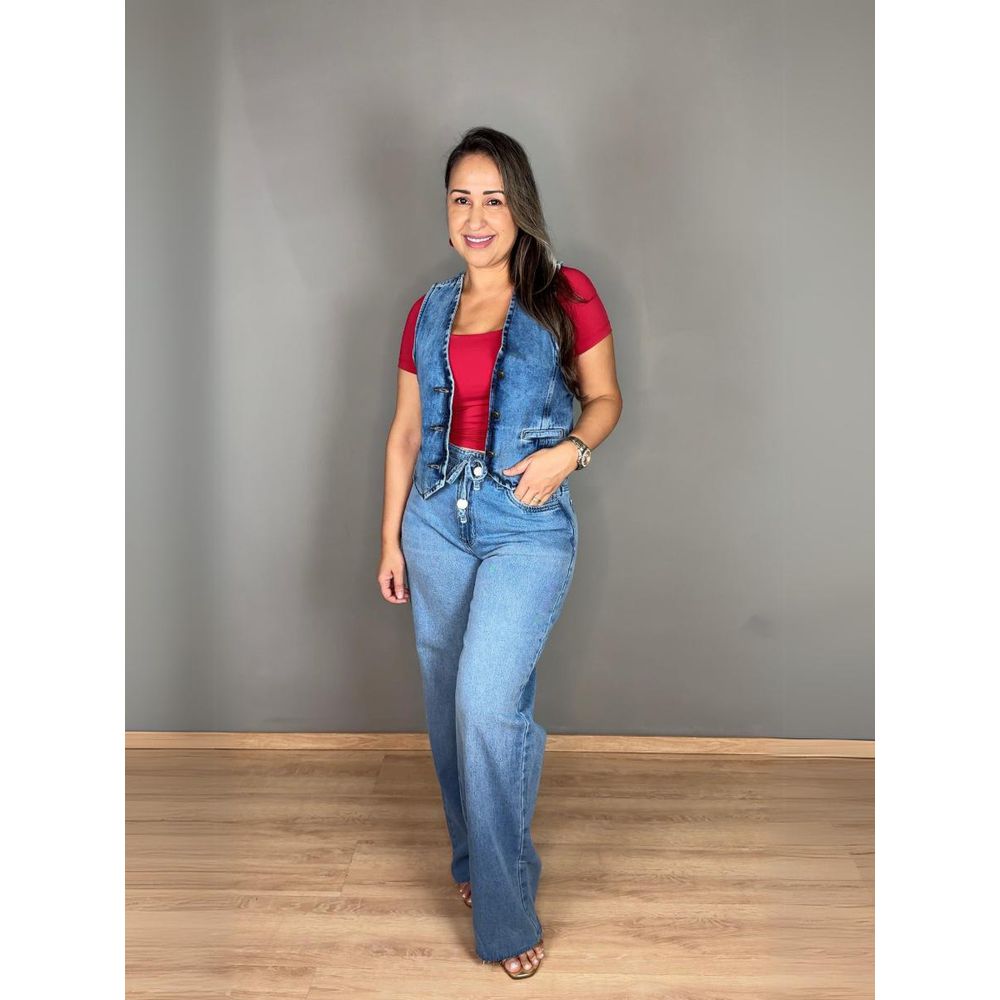 Colete Manchado Jeans REF:TE21739