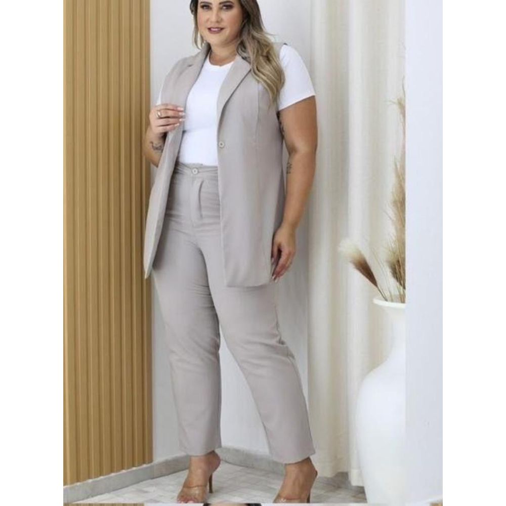 Conjunto Plus Colete Com Calça REF:LF8582P