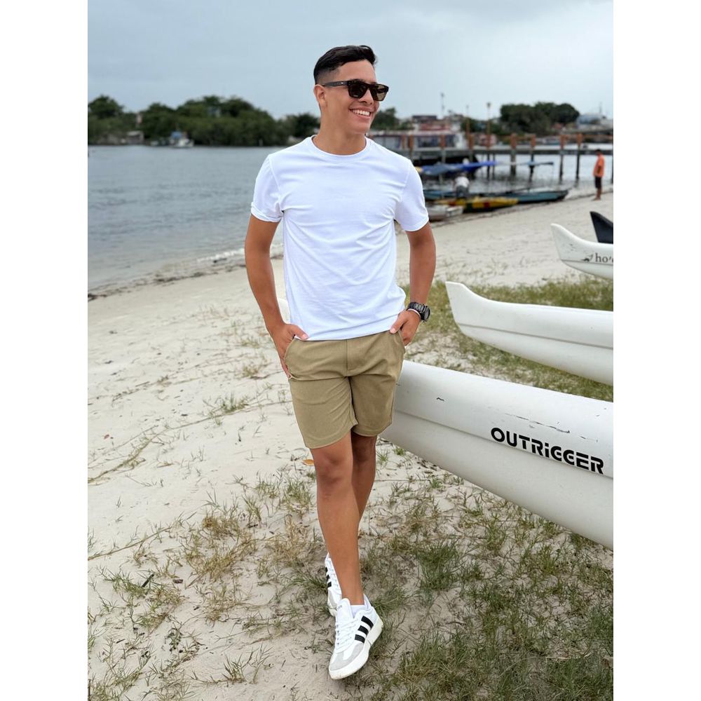 Bermuda Com Bolso Faca Tactel REF:BMHB0420