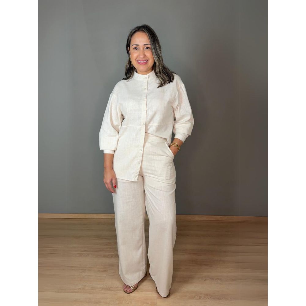 Conjunto Camisa com Calça Linho REF:AL26946