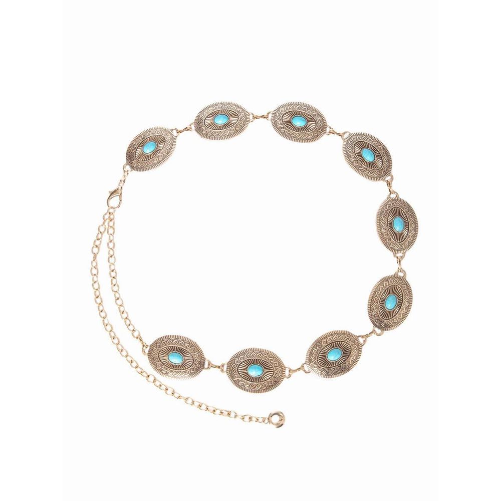 Cinto Corrente Oval com Pedra REF:SH42A51C