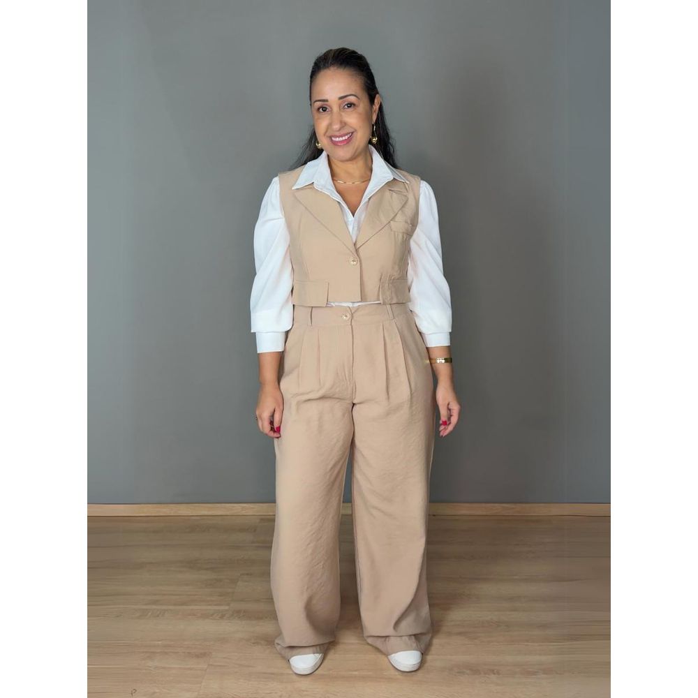 Conjunto Pantalona Com Colete REF:ZK1498