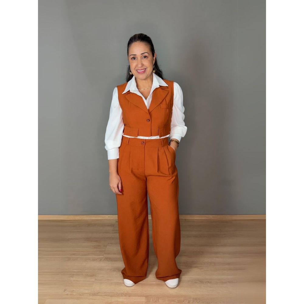 Conjunto Pantalona Com Colete REF:ZK1498