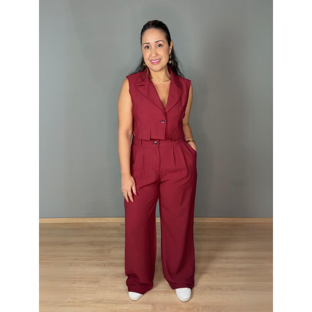 Conjunto Pantalona Com Colete REF:ZK1498