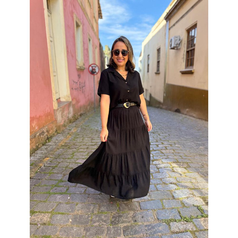 Camisa Curta Viscose REF:210837