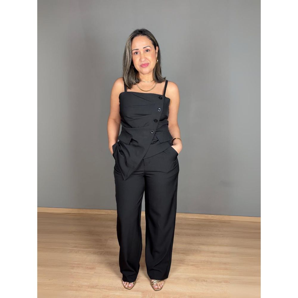 Conjunto Alcinha Com Calça Alfaiataria REF:JN1051