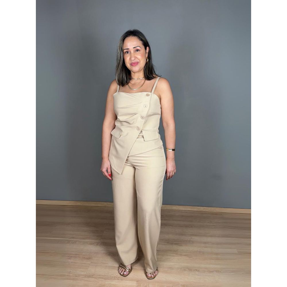 Conjunto Alcinha Com Calça Alfaiataria REF:JN1051
