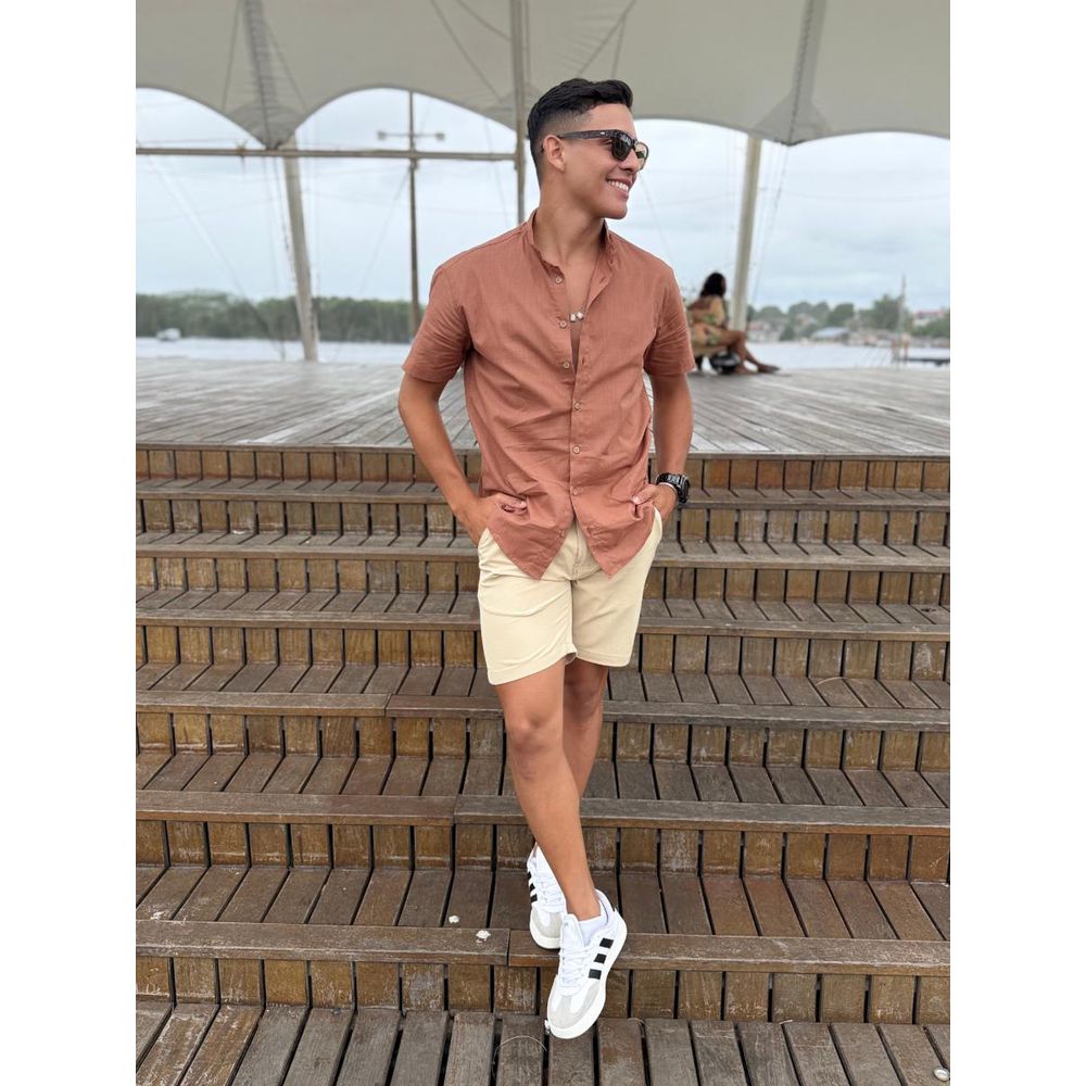 Bermuda Com Bolso Faca Microfibra REF:BMBJ1300