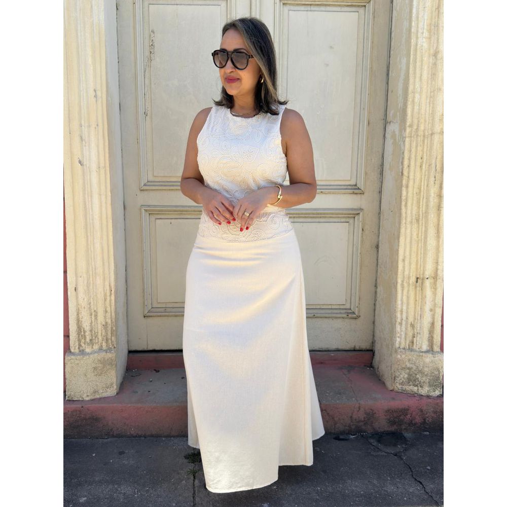 Conjunto Saia Longa Bordado REF:YX1371