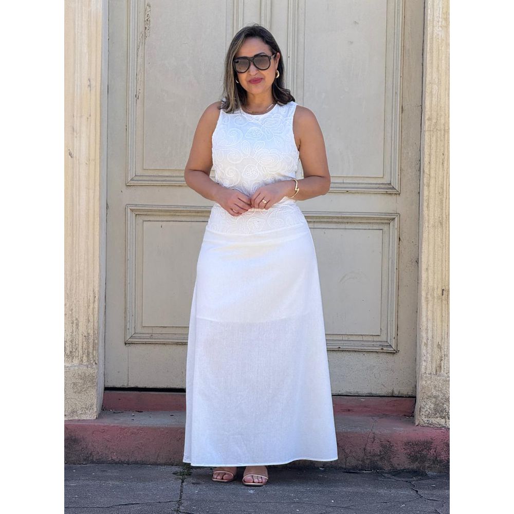 Conjunto Saia Longa Bordado REF:YX1371