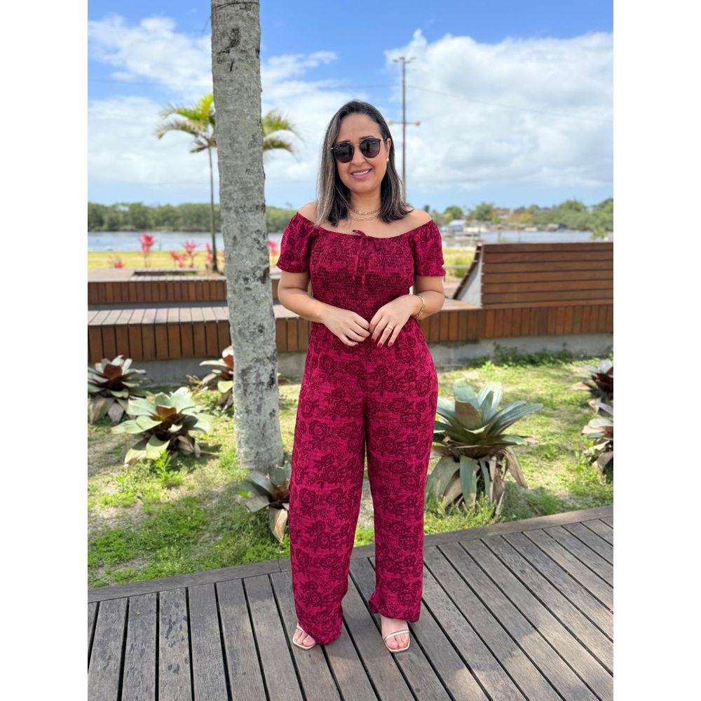 Macacão Estampado Ciganinha Com Elastec REF:810077