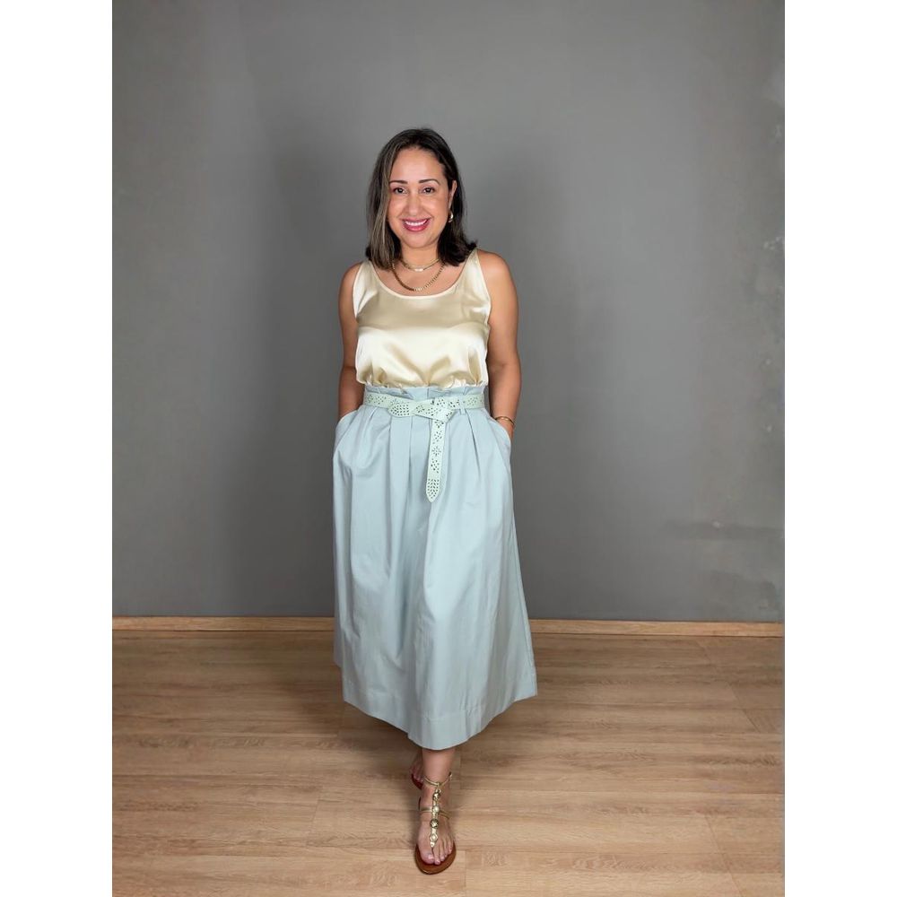 Blusa Alcinha Cetim Básica REF:411103