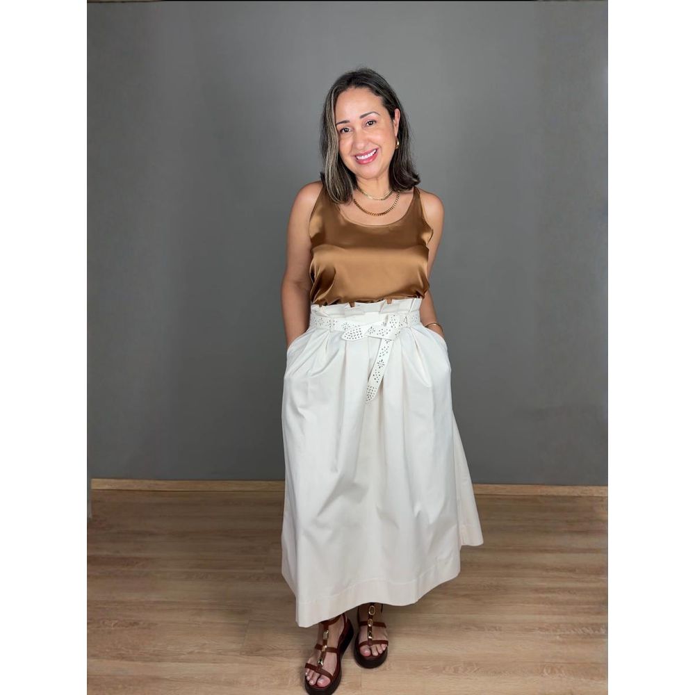 Blusa Alcinha Cetim Básica REF:411103