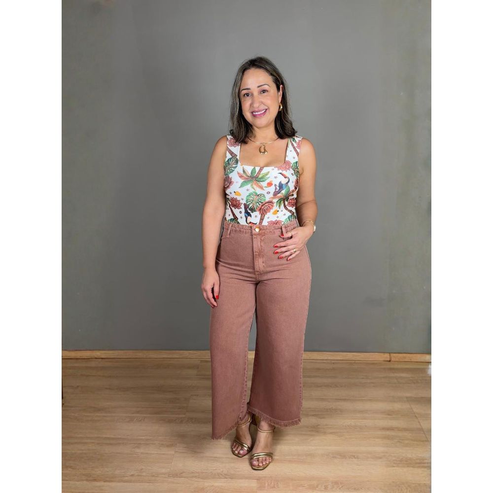 Calça Pantacourt Jeans REF:TE22036