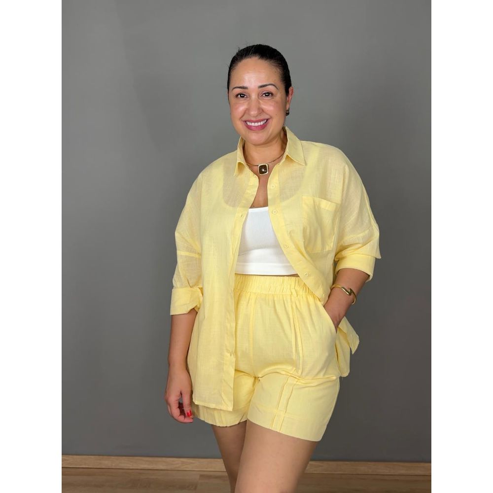 Conjunto Linho Com Shorts REF:WY719