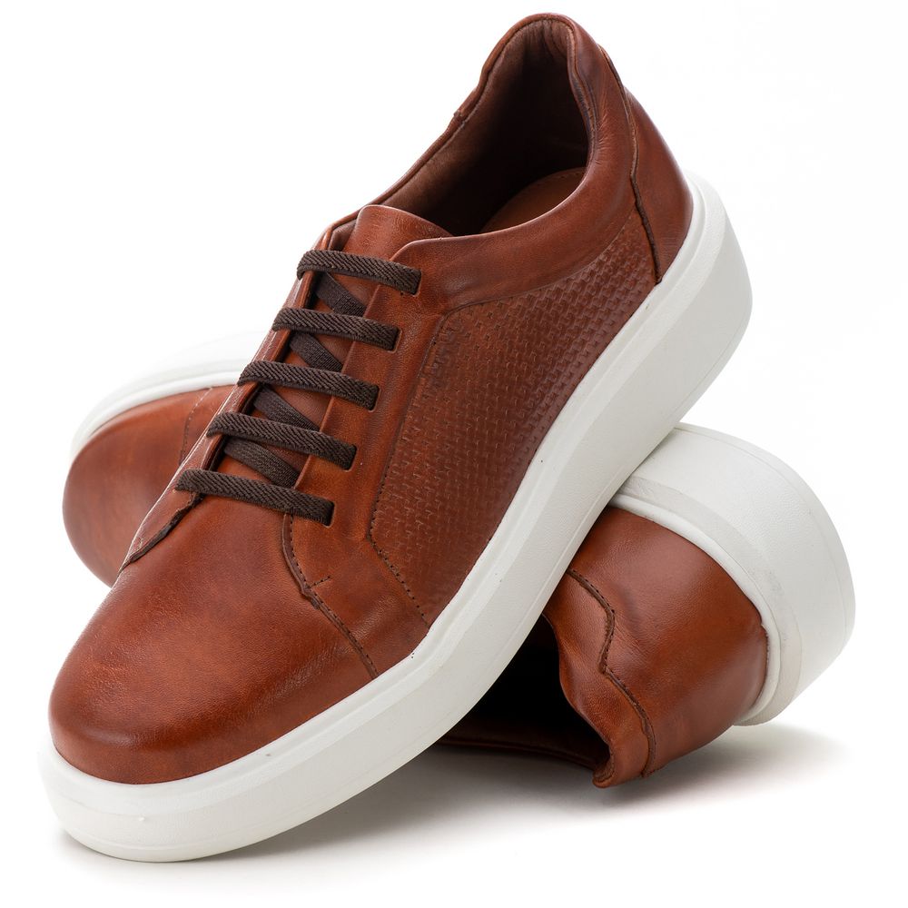 4023 Sapato Masculino Milano Comfort Trice Castor - Private Label