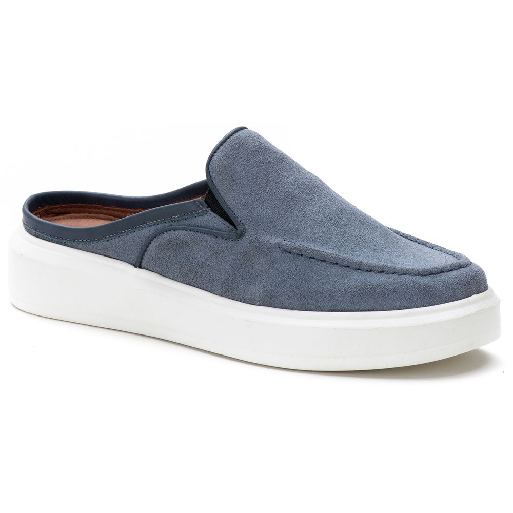 Sapato Masculino Casual Mule Comfort Azul - Private Label