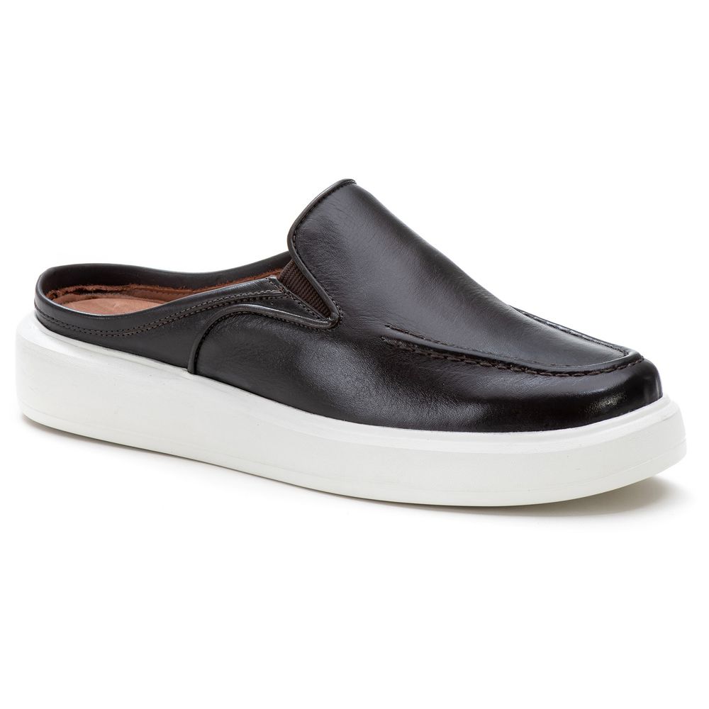 Sapato Masculino Casual Mule Comfort Café - Private Label