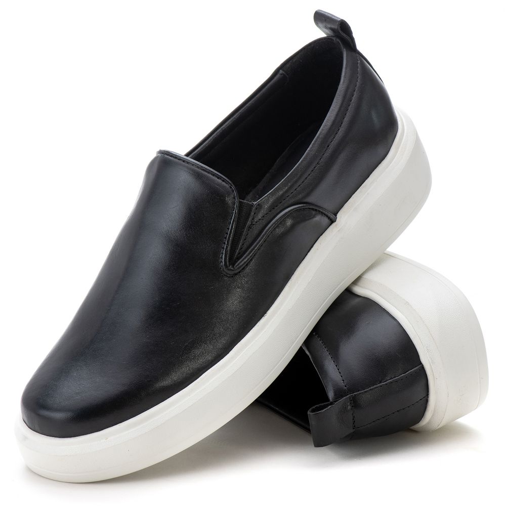 5511 Sapato Masculino Slip On Milano Preto - Private Label