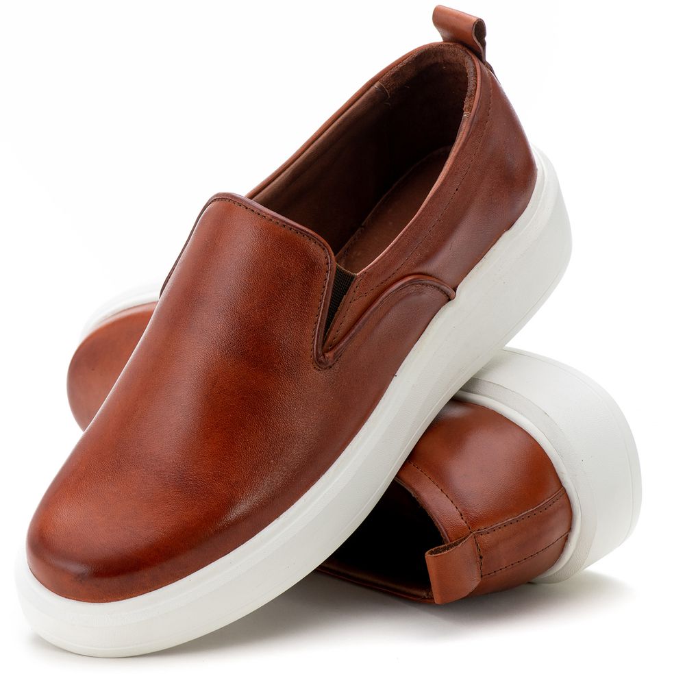 5511 Sapato Masculino Slip On Milano Castor - Private Label