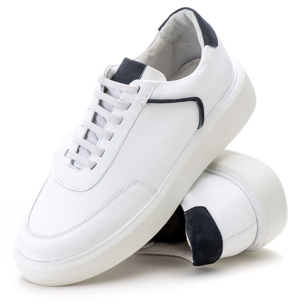 5512 Sapato Masculino Casual Milano Comfot Branco ... - Private Label
