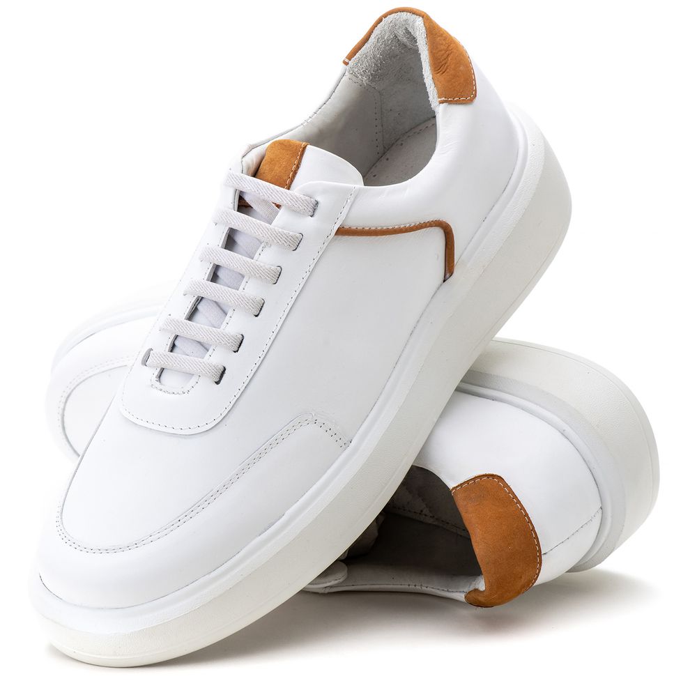 5512 Sapato Masculino Casual Milano Comfot Branco ... - Private Label