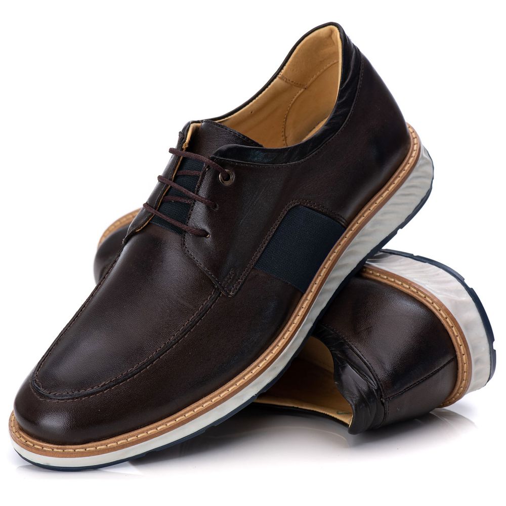 Sapato Loafer Elite Couro Premium Café Chelsea - Private Label