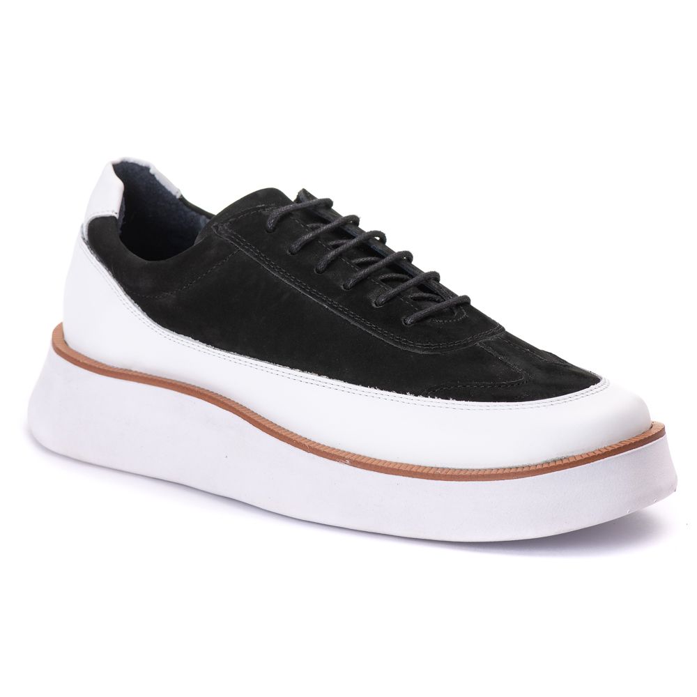 7708 Nobuck/Comfort Preto/Branco Alaska Branco - Private Label