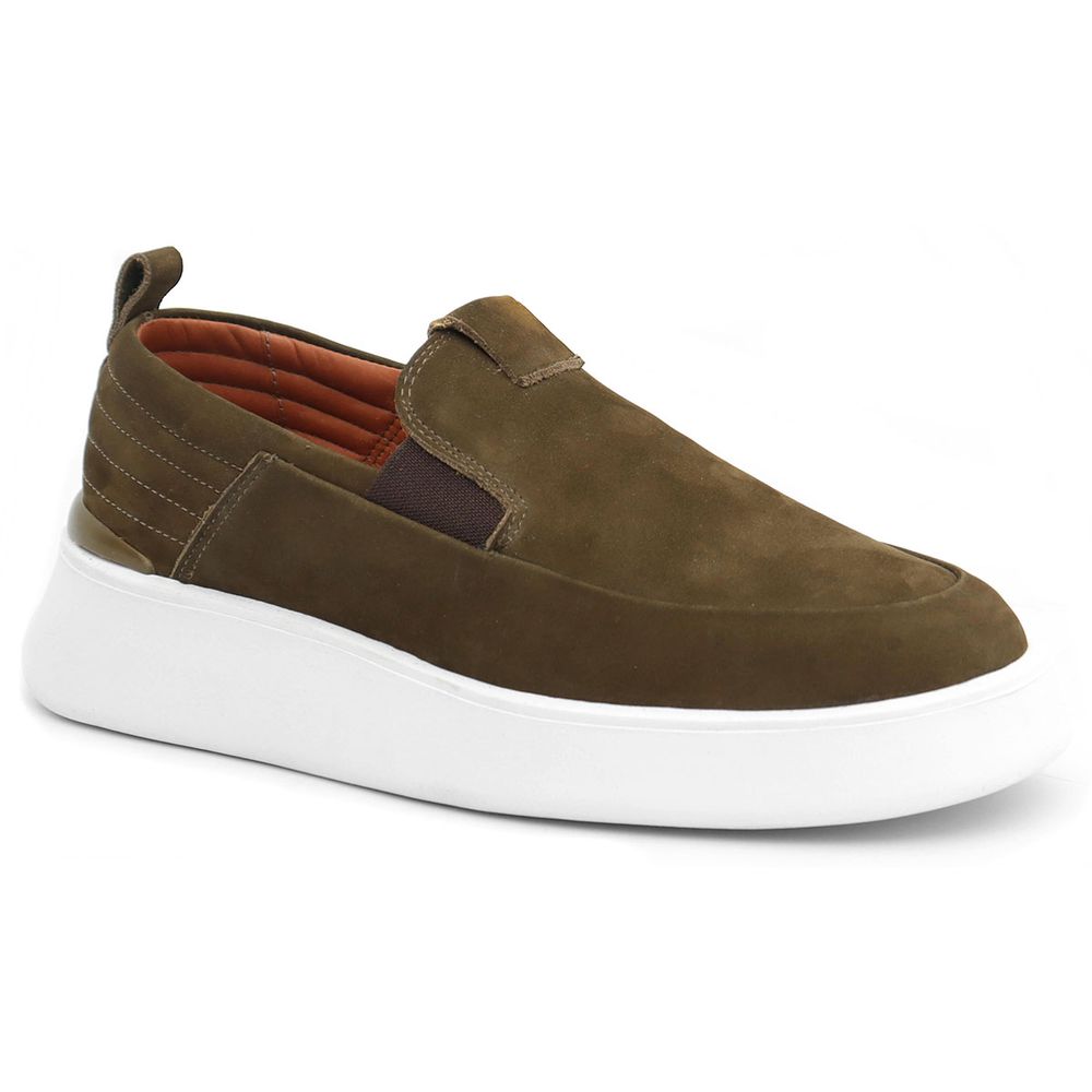 18002 Nobuck Militar Olimpo Branco/Hamber - Private Label