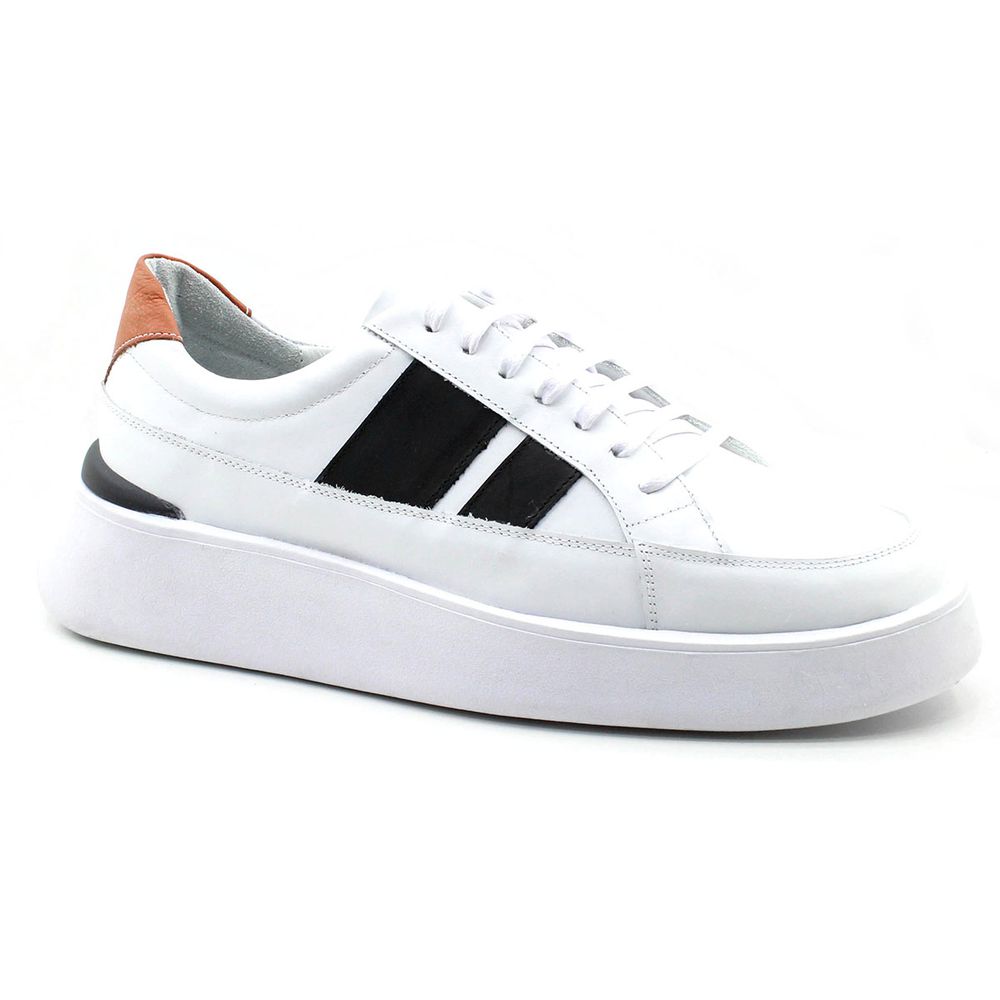 18005 Comfort Branco/Preto/Laranja Olimpo Branco/P... - Private Label