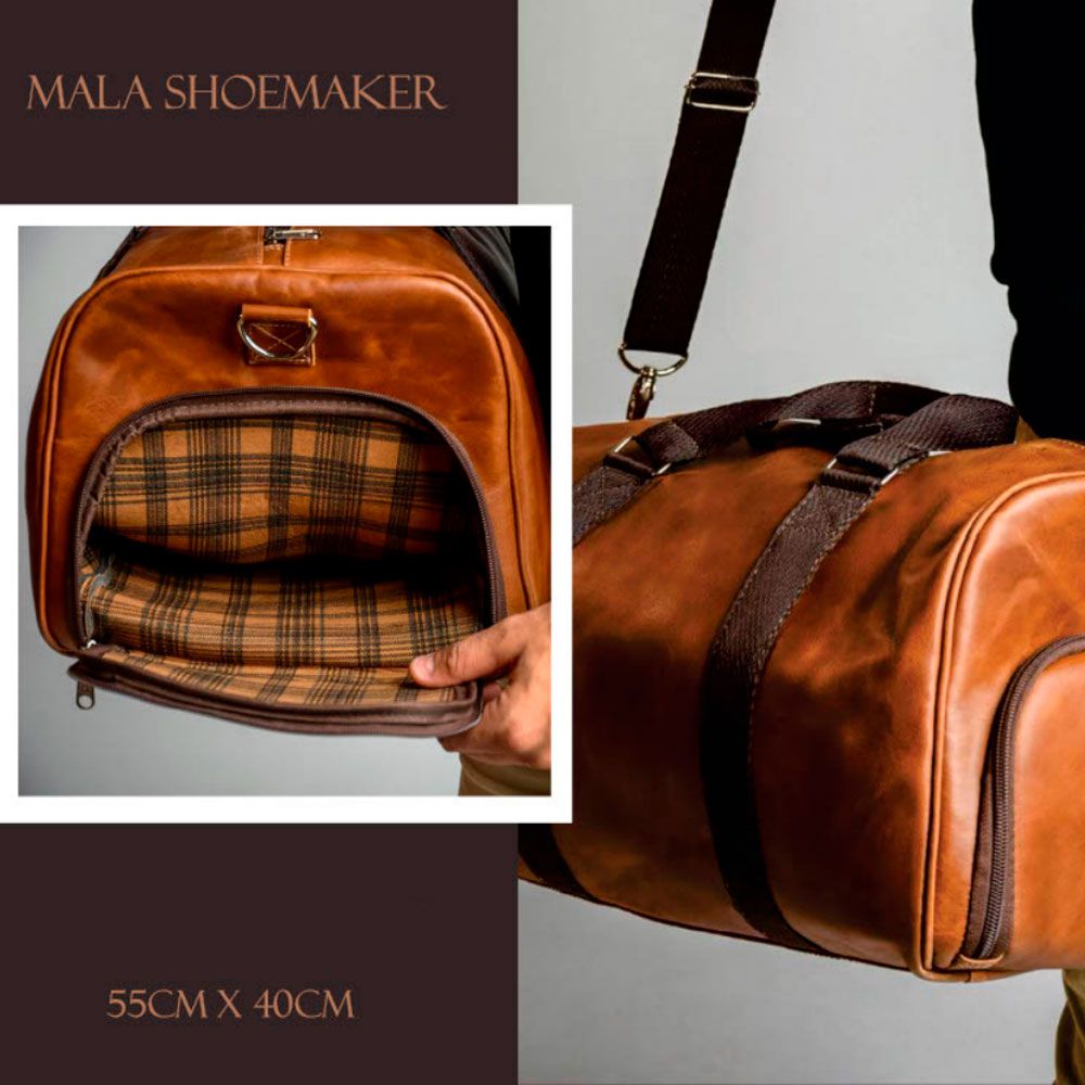 MALA SHOEMAKER 55X40 CM (CORES PRETO, CAFE E CASTO... - Private Label
