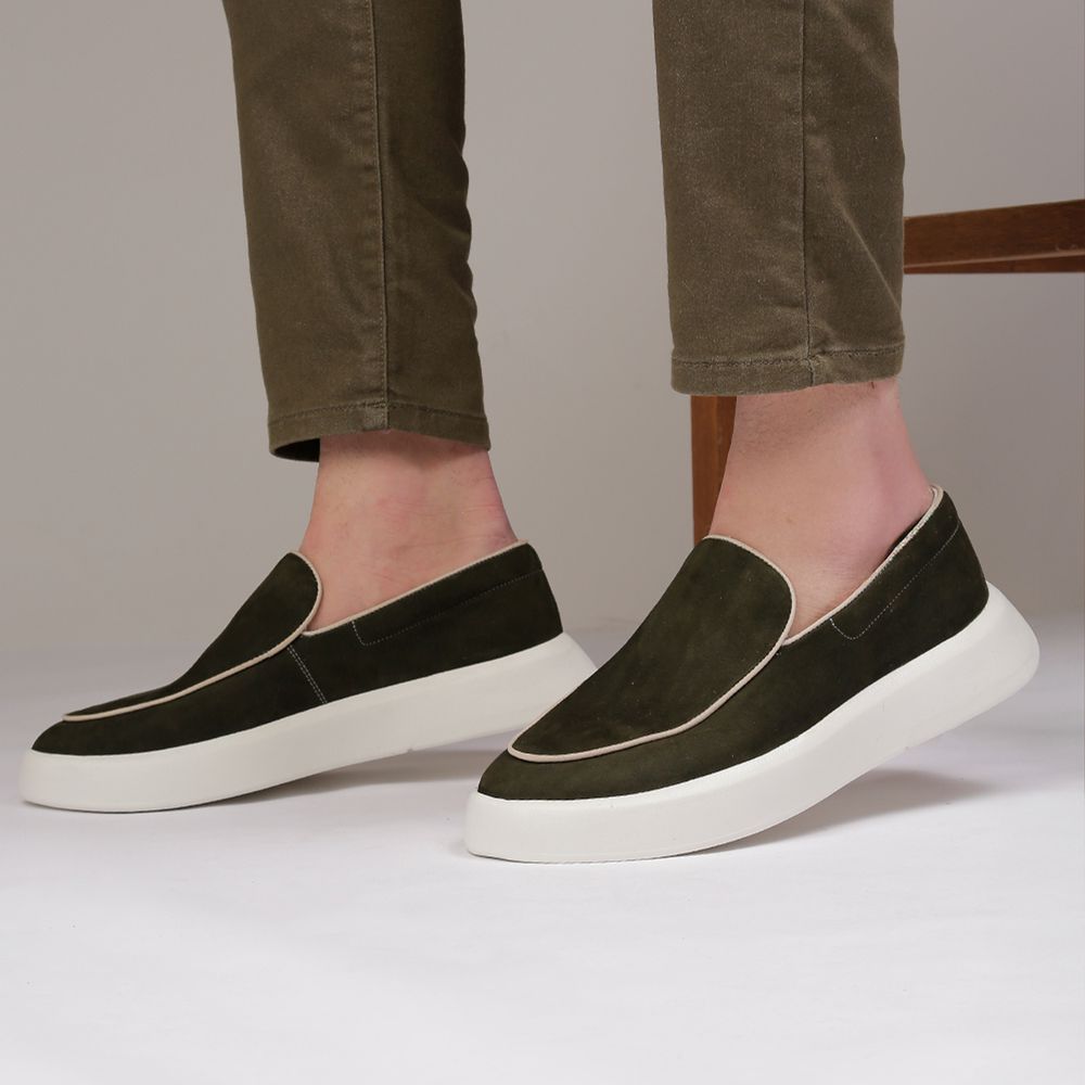 30204 NOBUCK MILITAR FLOATER OFF WHITE BOGOTA GELO - Private Label