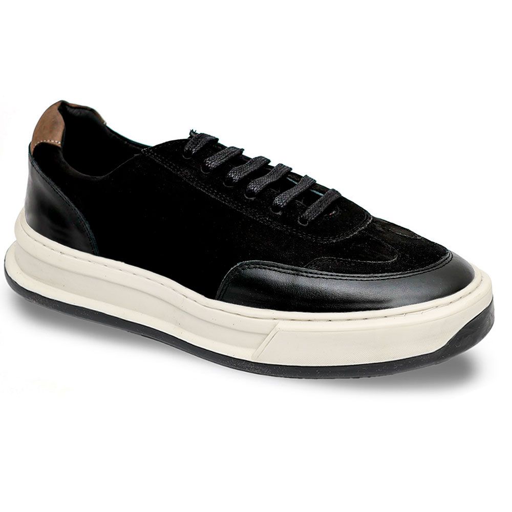 18007 COMFORT PRETO NOBUCK PRETO SELARIA CINZA COL... - Private Label