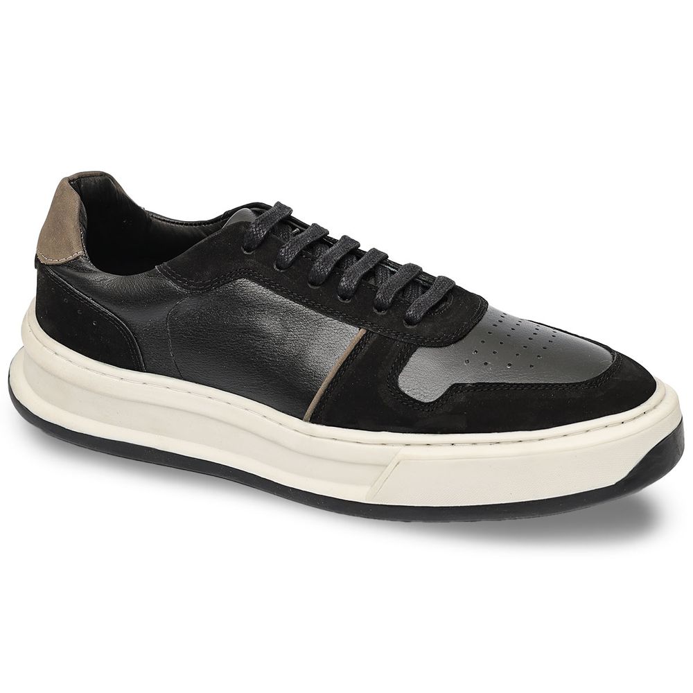 30034 FLY PRETO NOBUCK PRETO NOBUCK CINZA COLORADO... - Private Label