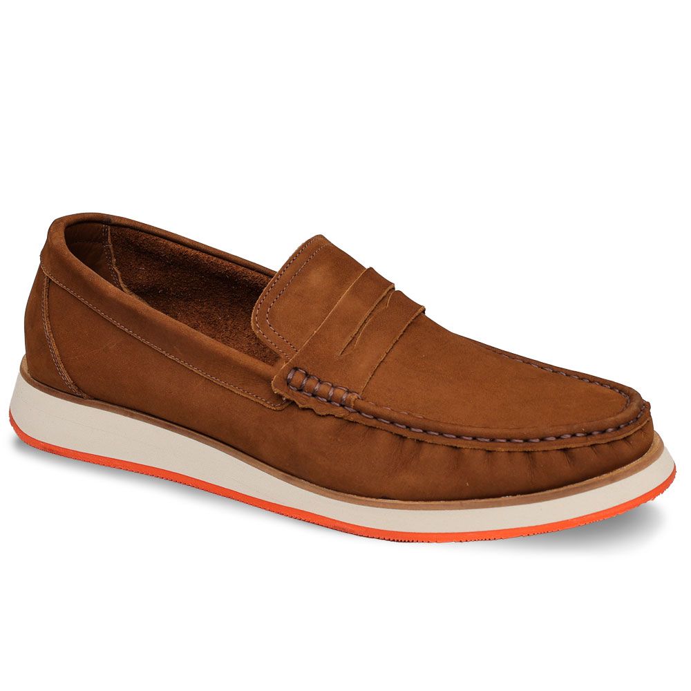 14501 Nobuck Castor Ibiza Branco Laranja - Private Label