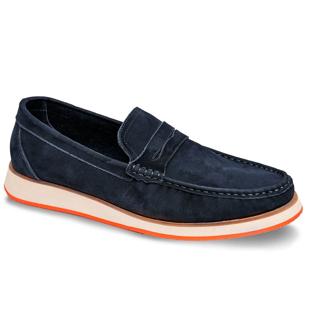 14501 Nobuck Marinho Ibiza Branco Laranja - Private Label