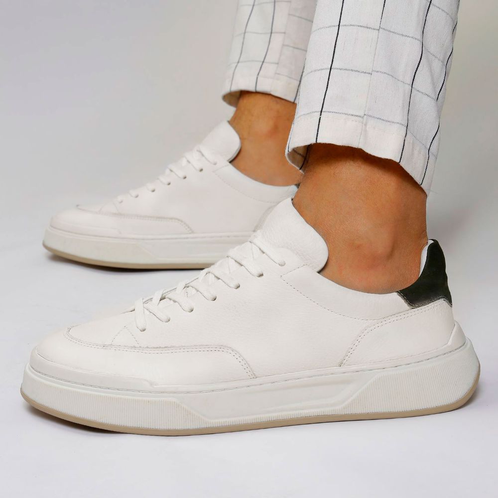 27004 FLOATER OFF WHITE NOBUCK PRETO SANTORINI GEL... - Private Label