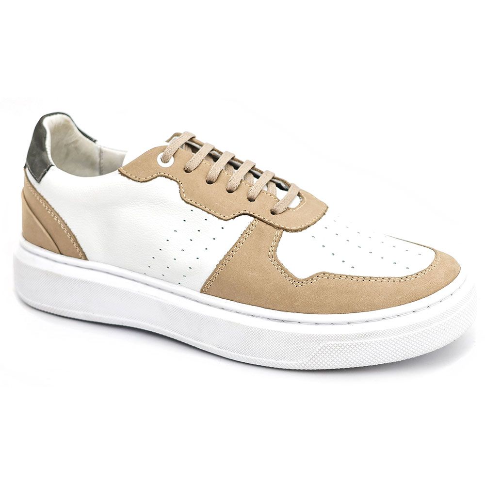 31001 FLY BRANCO NOBUCK MARFIM NOBUCK CINZA TORINO... - Private Label