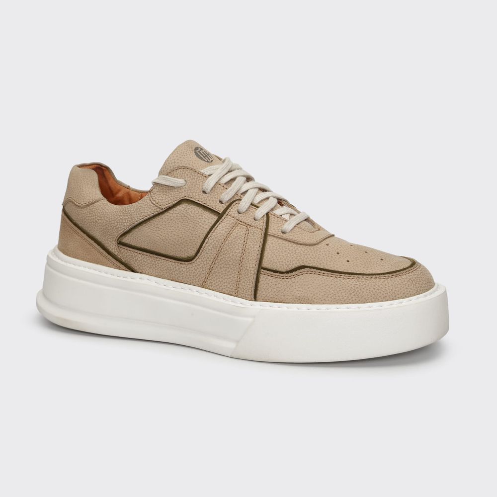 28502 SELARIA TAUPE NOBUCK MILITAR YOKOHAMA GELO - Private Label