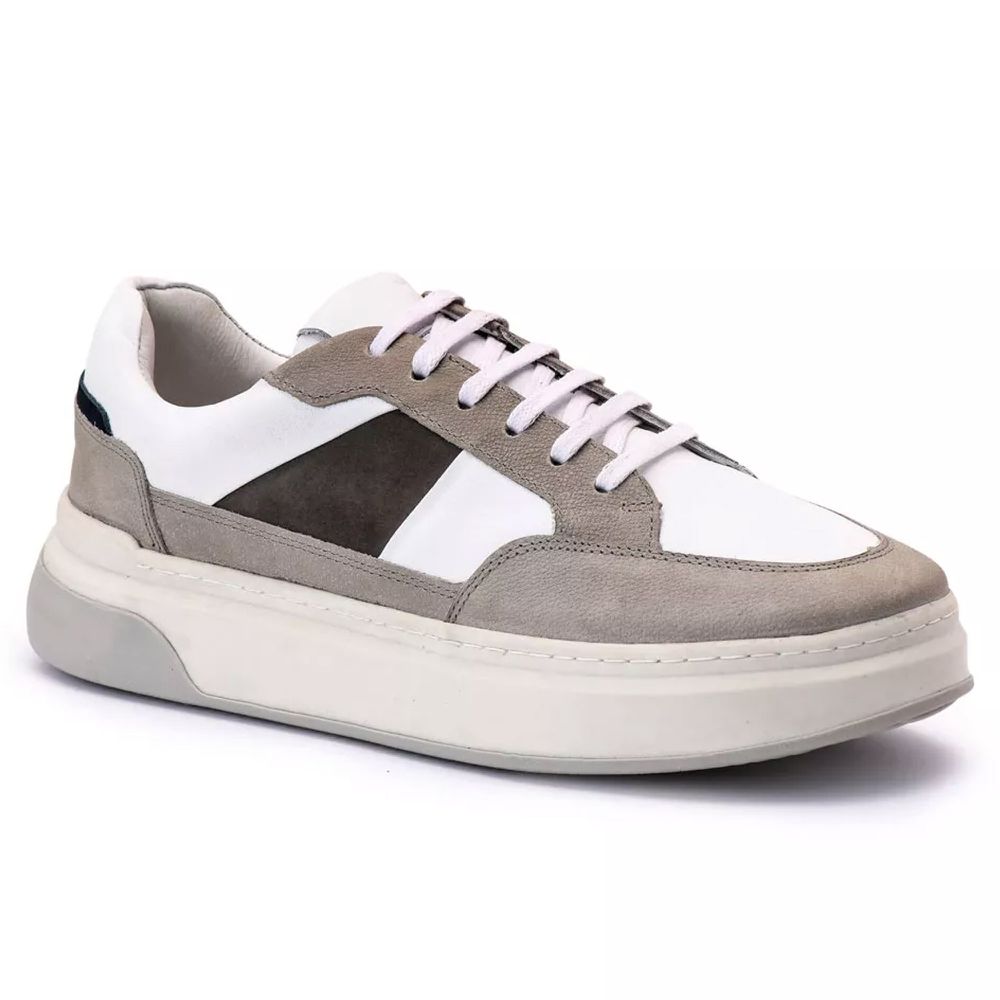 30500 FLY BRANCO SELARIA CINZA NOBUCK GRAFITE NOBU... - Private Label