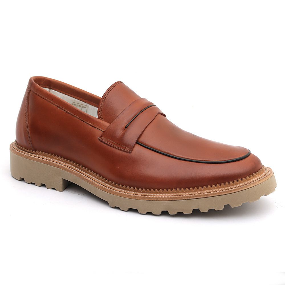 Sapato Masculino Casual Confort Viena Castor