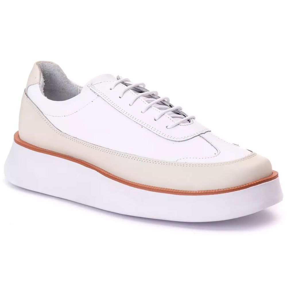 Sapato Masculino De Couro Alaska Bicolor 