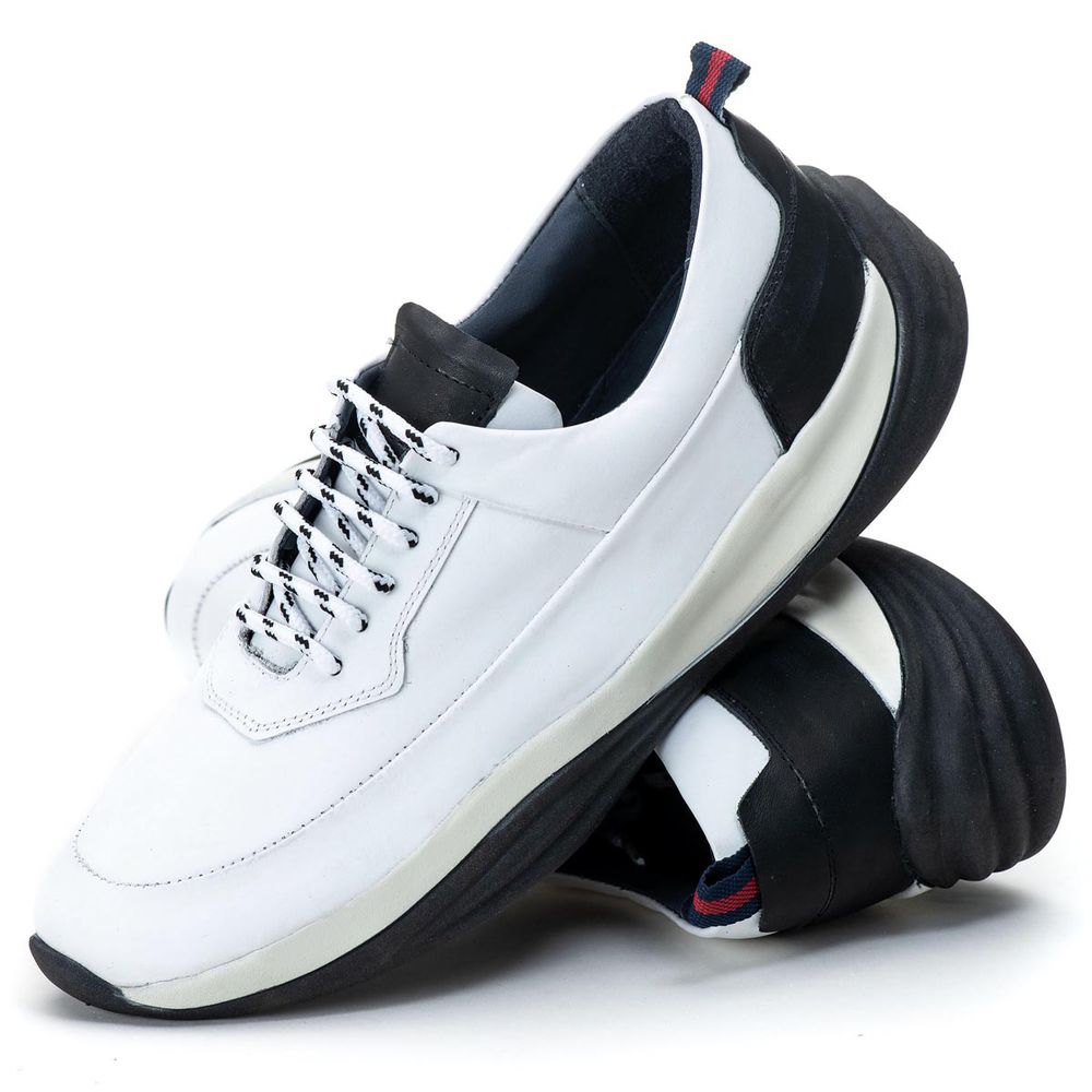 Sapato masculino branco sale e preto