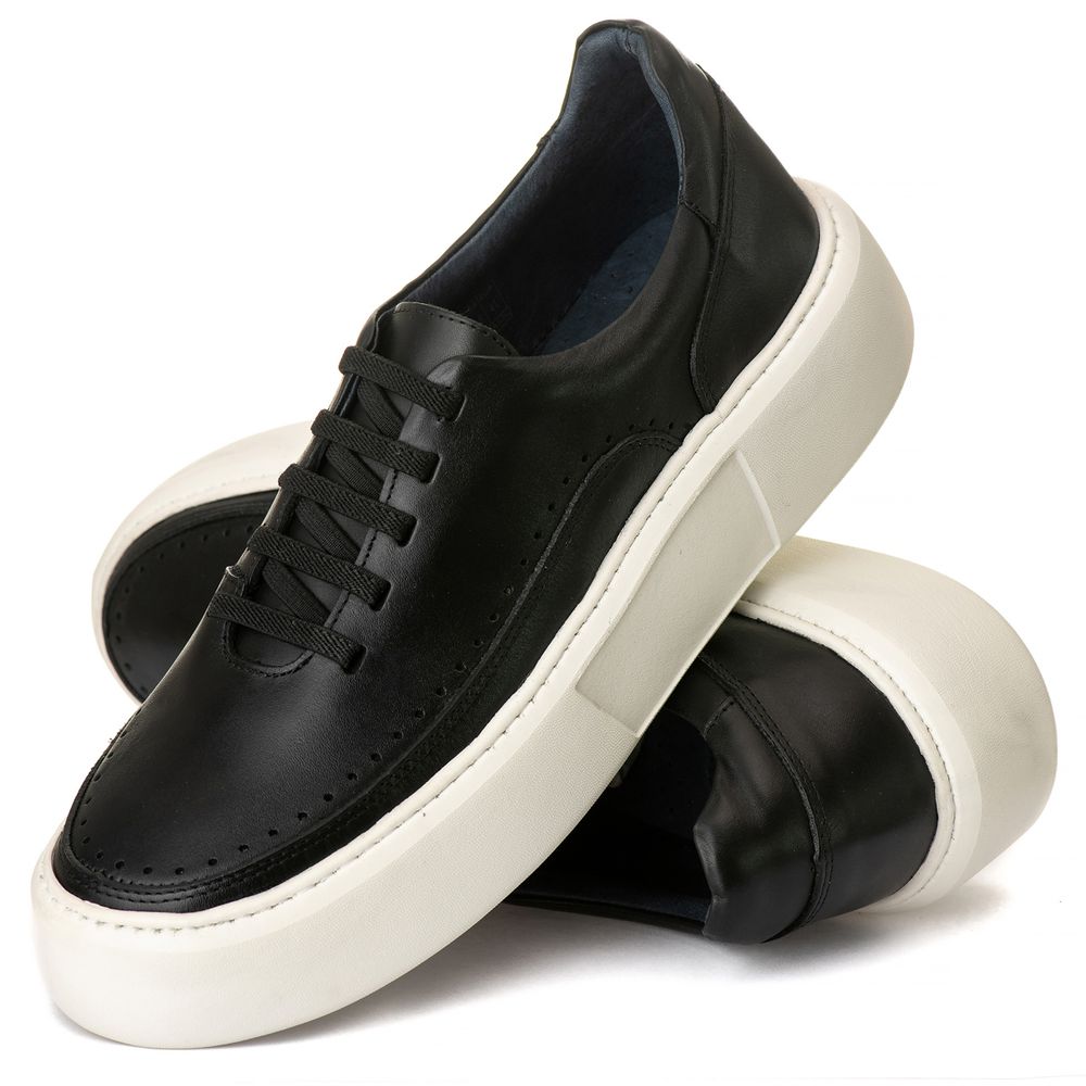 Sapato Masculino Sneaker Everest Preto Mr. Light Oficial