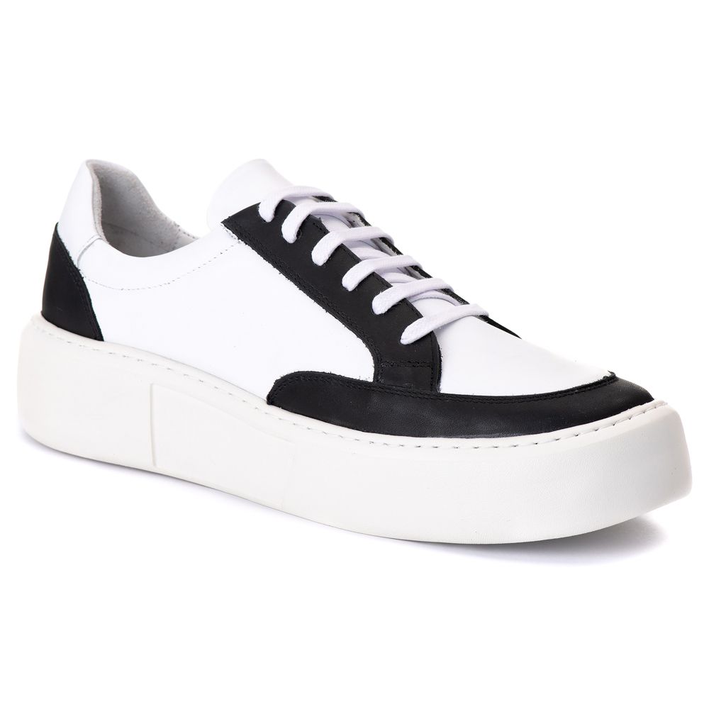 Sapato Casual Masculino Everest Branco e Preto