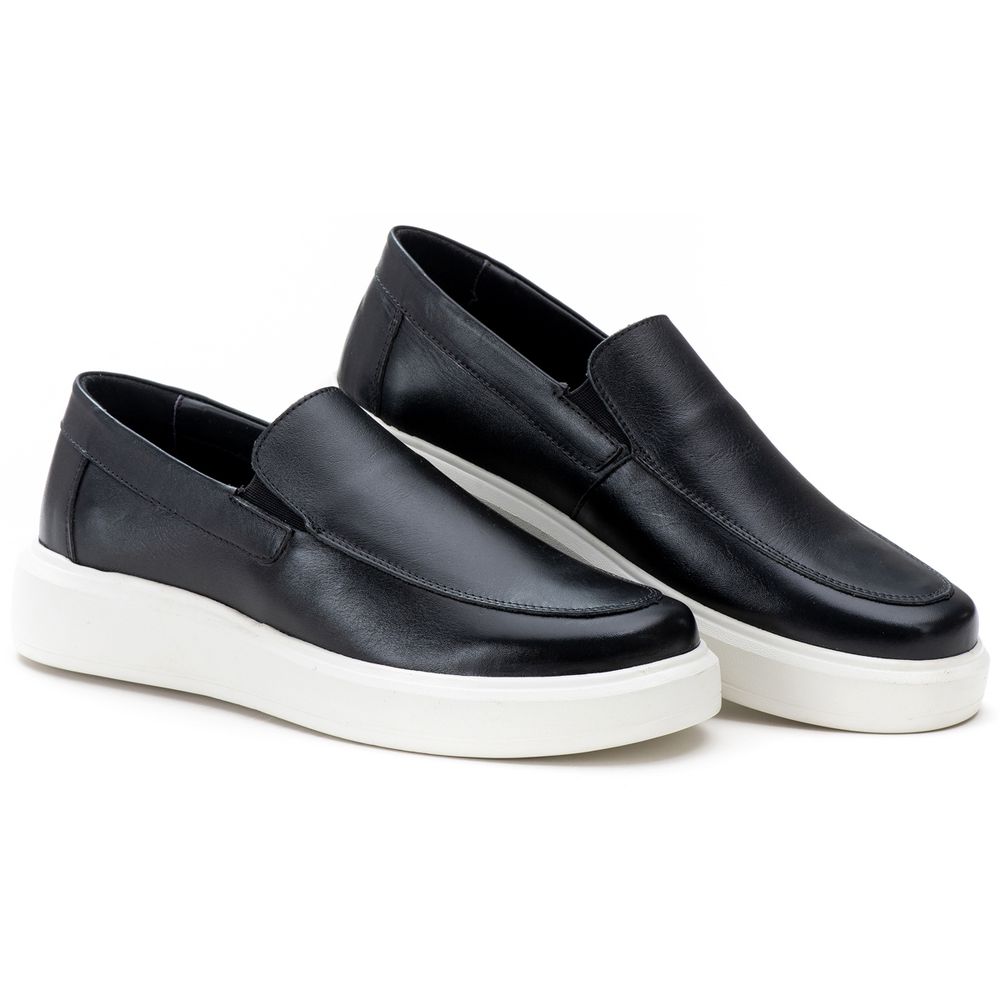 Slip on shop em couro