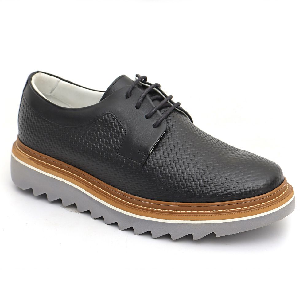 Sapato Masculino Derby Tratorado Trice Preto
