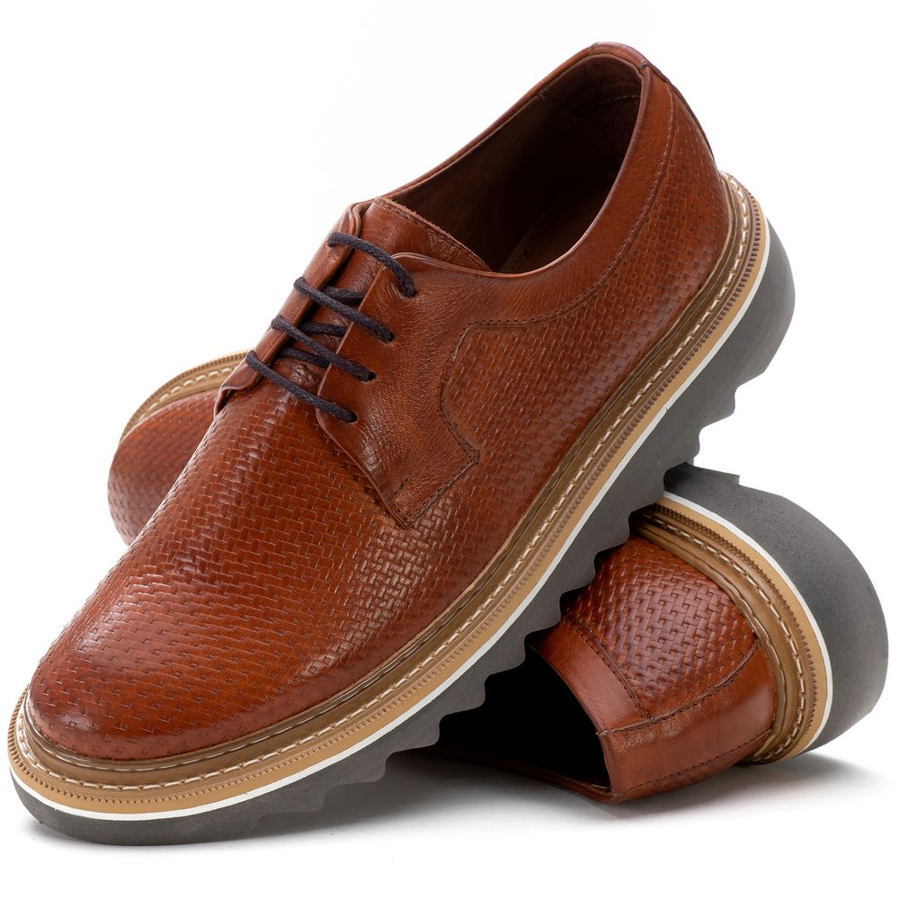 Sapato de shop couro cede